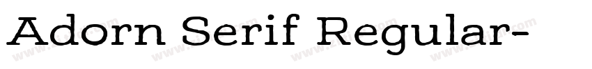 Adorn Serif Regular字体转换